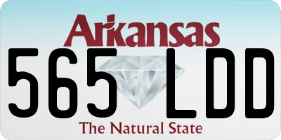 AR license plate 565LDD