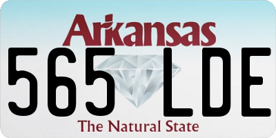 AR license plate 565LDE
