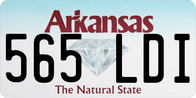 AR license plate 565LDI