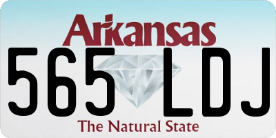 AR license plate 565LDJ