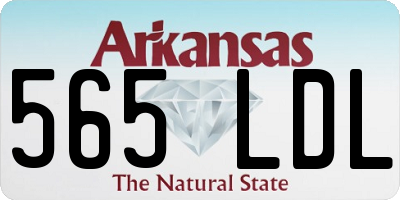 AR license plate 565LDL