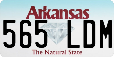 AR license plate 565LDM