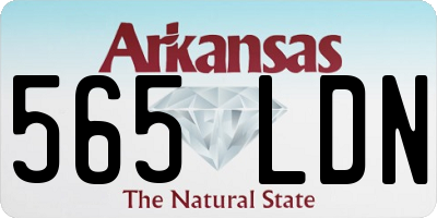 AR license plate 565LDN