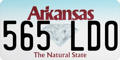 AR license plate 565LDO