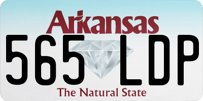 AR license plate 565LDP