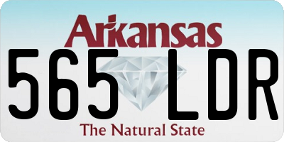 AR license plate 565LDR