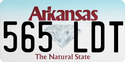 AR license plate 565LDT