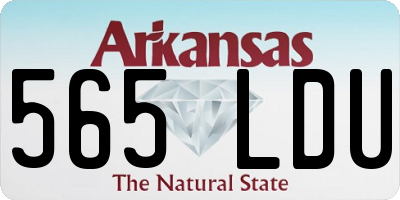 AR license plate 565LDU