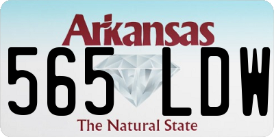 AR license plate 565LDW