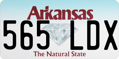 AR license plate 565LDX