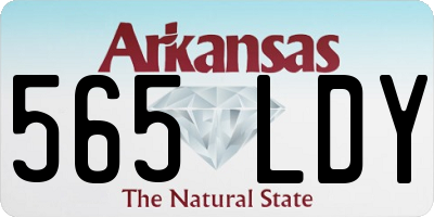 AR license plate 565LDY