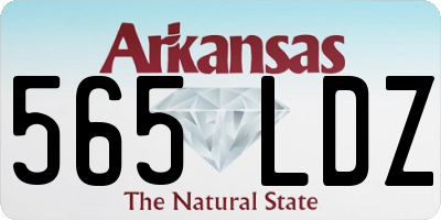 AR license plate 565LDZ