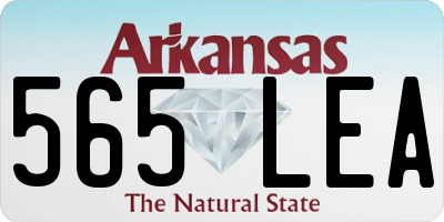 AR license plate 565LEA