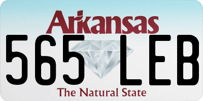 AR license plate 565LEB