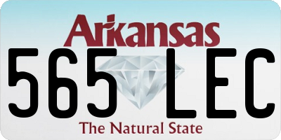 AR license plate 565LEC