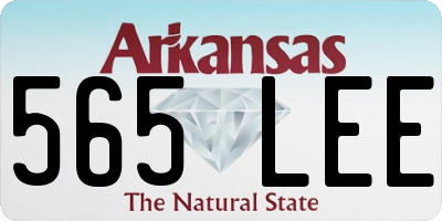 AR license plate 565LEE