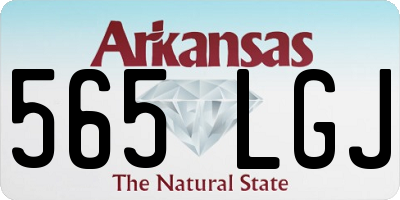 AR license plate 565LGJ