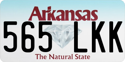 AR license plate 565LKK