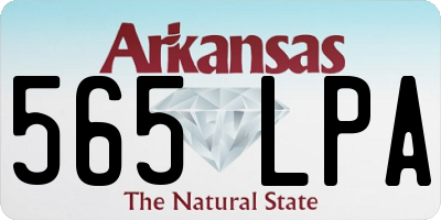 AR license plate 565LPA