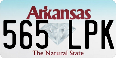 AR license plate 565LPK