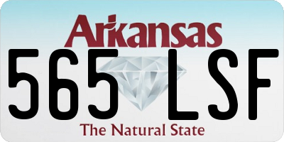 AR license plate 565LSF