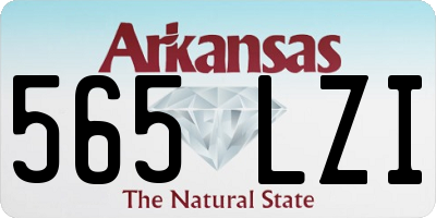AR license plate 565LZI