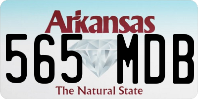 AR license plate 565MDB