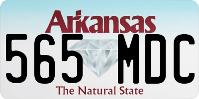 AR license plate 565MDC