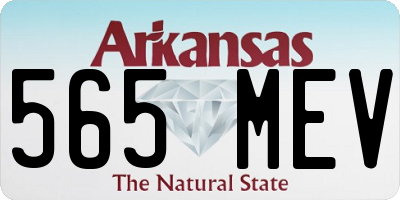 AR license plate 565MEV