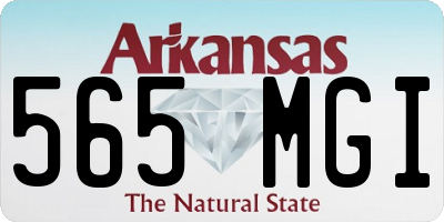 AR license plate 565MGI
