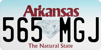 AR license plate 565MGJ