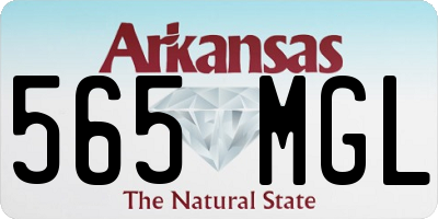 AR license plate 565MGL