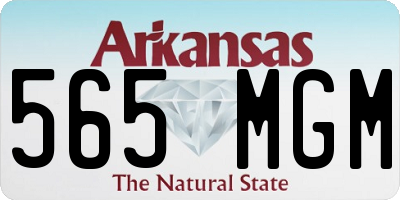 AR license plate 565MGM