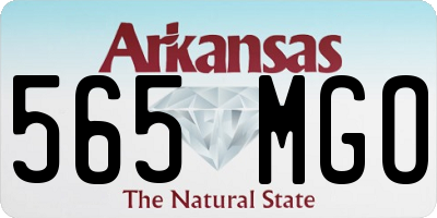 AR license plate 565MGO