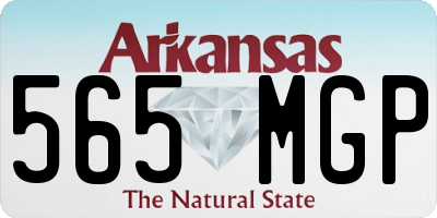AR license plate 565MGP
