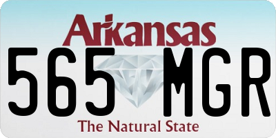 AR license plate 565MGR