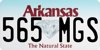 AR license plate 565MGS