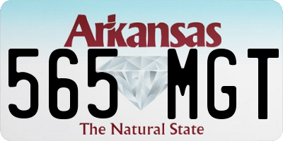 AR license plate 565MGT