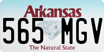 AR license plate 565MGV