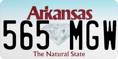 AR license plate 565MGW