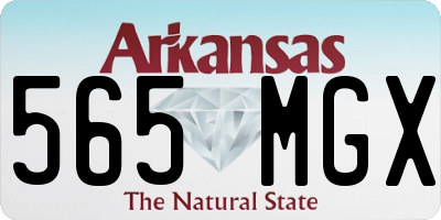 AR license plate 565MGX