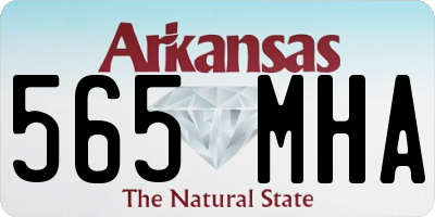 AR license plate 565MHA