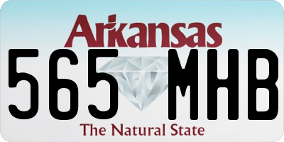 AR license plate 565MHB