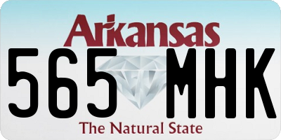 AR license plate 565MHK