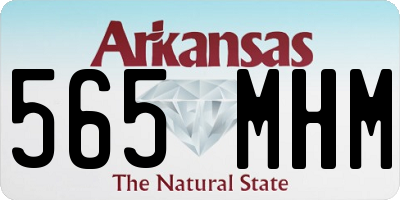 AR license plate 565MHM