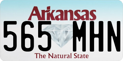 AR license plate 565MHN