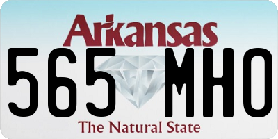 AR license plate 565MHO
