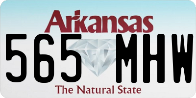 AR license plate 565MHW