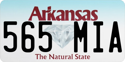 AR license plate 565MIA