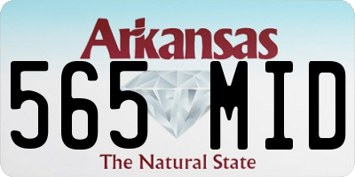 AR license plate 565MID